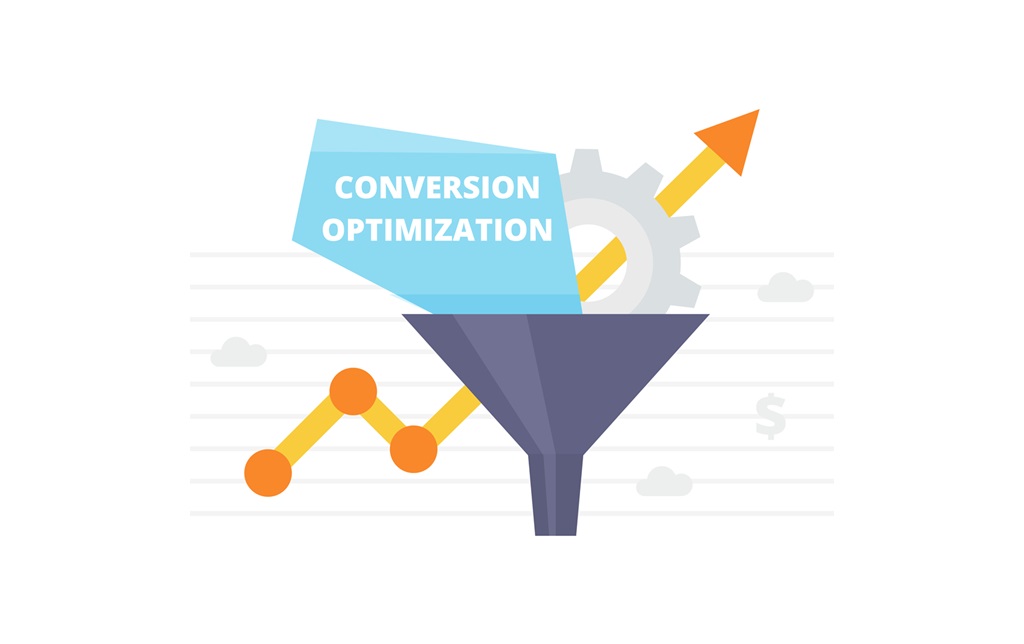 Graphic for a conversion rate optimisation visualisation