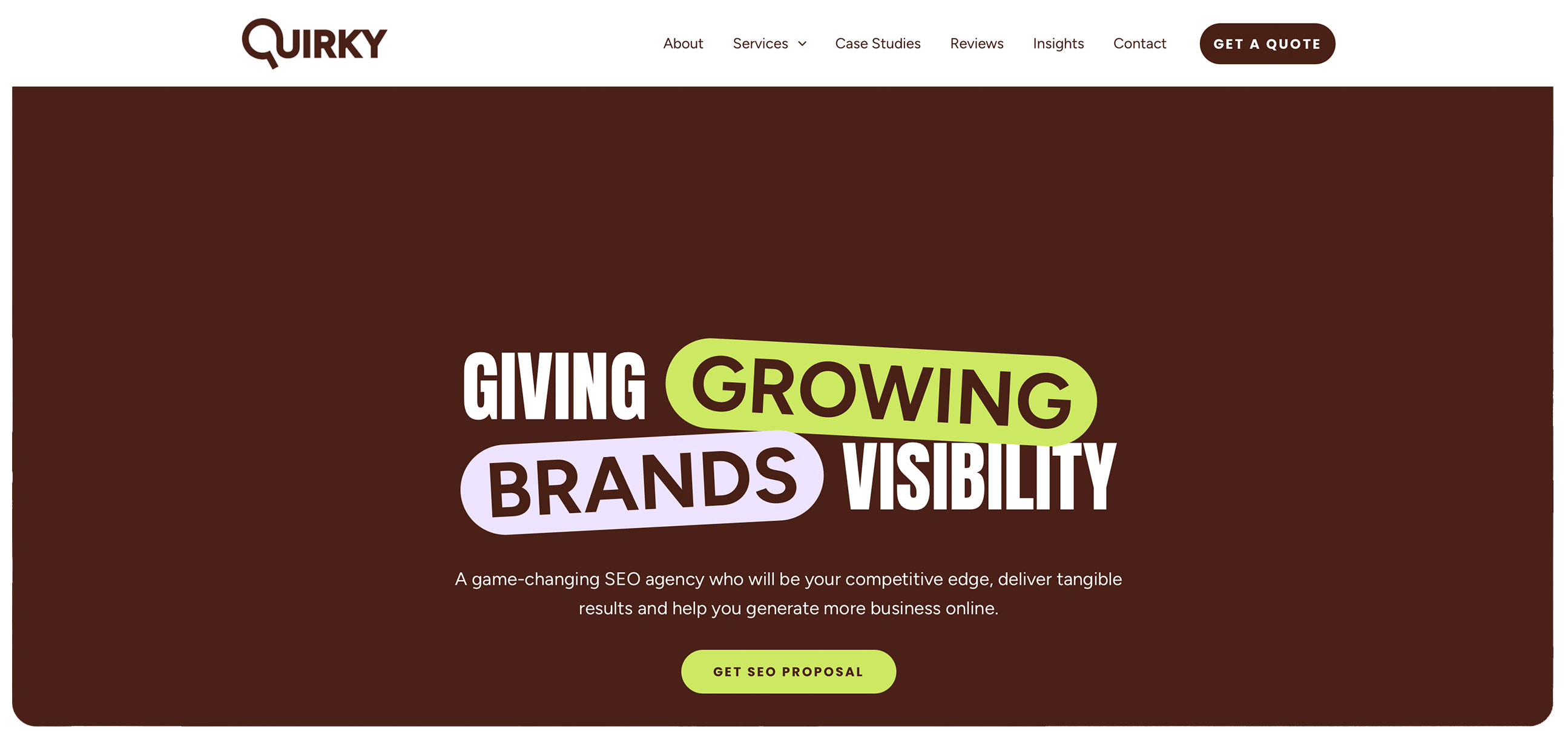 Quirky Digital – SEO agency for ambitious UK brands