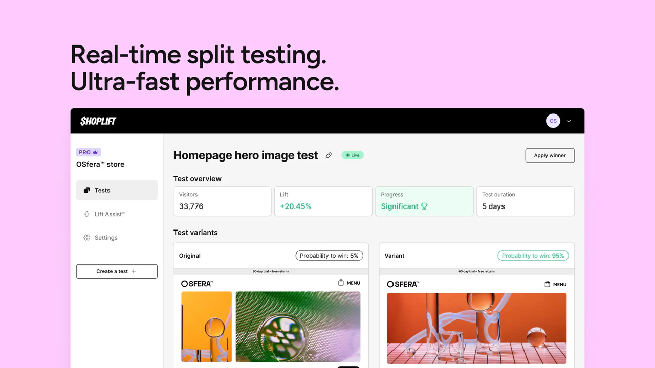Ecommerce CRO Split AB Testing