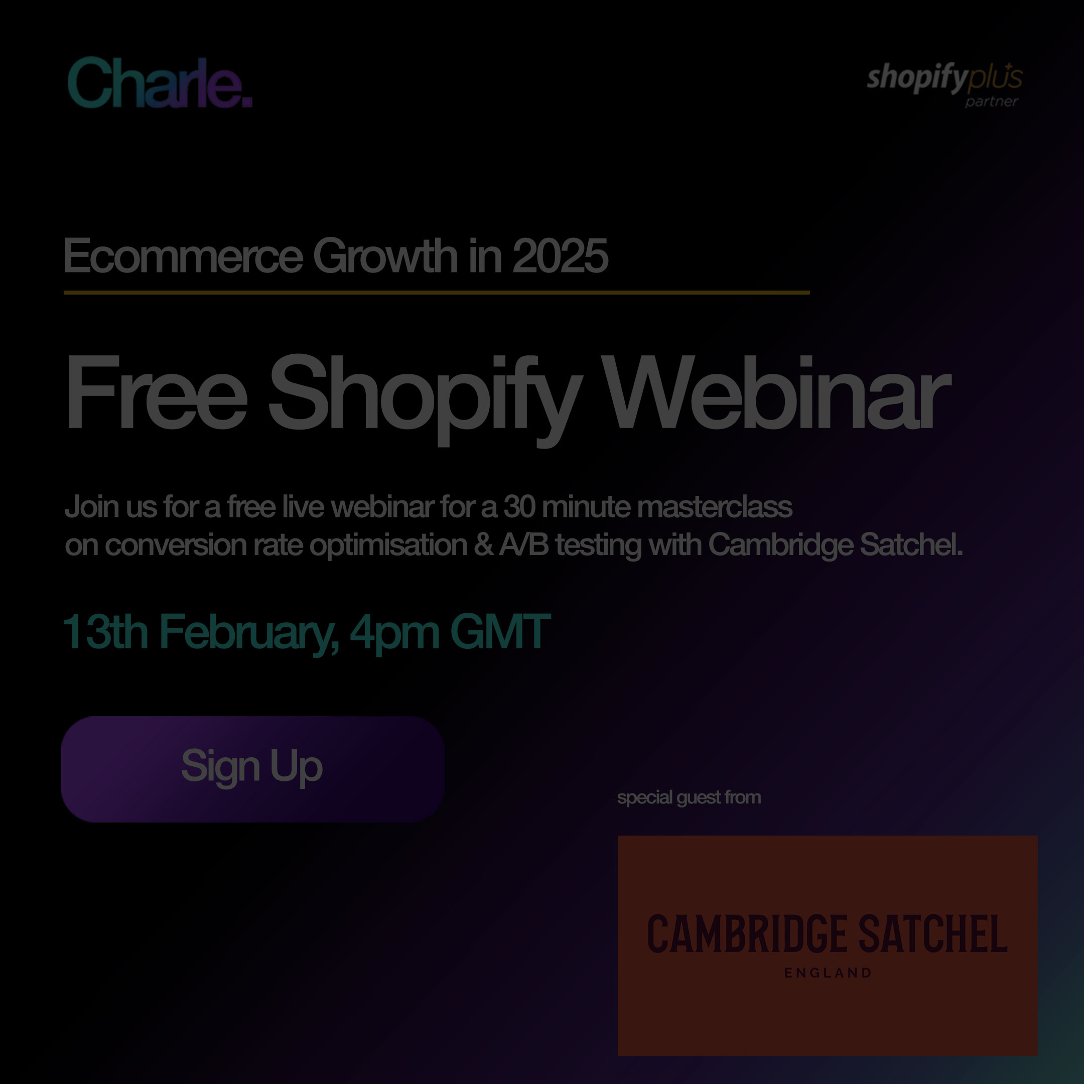 CRO and Growth Webinar
